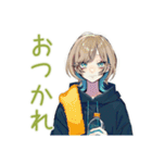 クールな女子★ナイトプール（個別スタンプ：10）