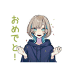 クールな女子★ナイトプール（個別スタンプ：40）