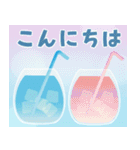 涼しげごあいさつ♡夏から秋へ（個別スタンプ：22）