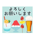 涼しげごあいさつ♡夏から秋へ（個別スタンプ：24）