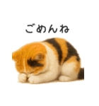 毎日使える♪ぬいぐるみ三毛猫スタンプ（個別スタンプ：17）