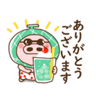 ハート耳のブタ♡夏（個別スタンプ：17）