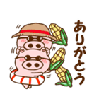 ハート耳のブタ♡夏（個別スタンプ：18）