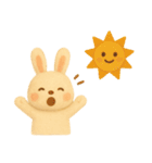 ふわふわフェルトうさぎ（個別スタンプ：5）