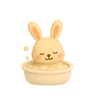 ふわふわフェルトうさぎ（個別スタンプ：8）