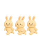 ふわふわフェルトうさぎ（個別スタンプ：12）