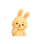 ふわふわフェルトうさぎ（個別スタンプ：14）
