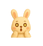ふわふわフェルトうさぎ（個別スタンプ：19）