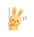 ふわふわフェルトうさぎ（個別スタンプ：23）