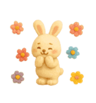 ふわふわフェルトうさぎ（個別スタンプ：26）