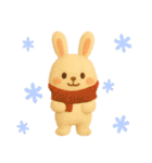 ふわふわフェルトうさぎ（個別スタンプ：32）