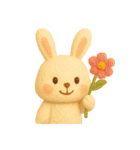 ふわふわフェルトうさぎ（個別スタンプ：33）