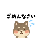 柴犬 黒柴きのこの日常18 イラスト編2（個別スタンプ：25）