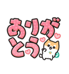 柴犬たけちよ★見やすいデカ文字（個別スタンプ：9）