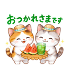 猫のつめあわせ【夏2】（個別スタンプ：21）