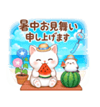 猫のつめあわせ【夏2】（個別スタンプ：35）