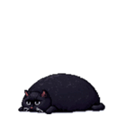 無言で伝える太っちょ黒猫（個別スタンプ：38）