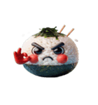 暴走おにぎりはまずい（個別スタンプ：1）