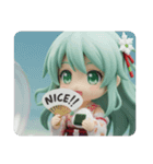 しっかりお仕事みなみちゃんカプセルトイ（個別スタンプ：3）