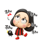 【3D】毒舌女子友達とのフランクなやりとり（個別スタンプ：22）