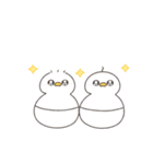 へんてこなべびアヒルの双子（個別スタンプ：32）