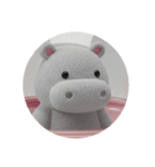 パピヨンと水辺の生物カプセルトイ（個別スタンプ：5）