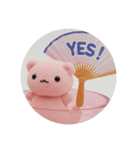 パピヨンと水辺の生物カプセルトイ（個別スタンプ：8）