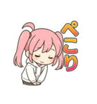 可愛いピンク髪ツインテール女子スタンプ2（個別スタンプ：19）