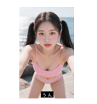 夏ツインテール 日本美人（個別スタンプ：19）
