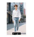 韓国K-POPボーイファッション2（個別スタンプ：1）