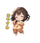 ねむねむパジャマ女子の主張！（個別スタンプ：3）