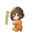 ねむねむパジャマ女子の主張！（個別スタンプ：12）