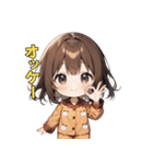 ねむねむパジャマ女子の主張！（個別スタンプ：14）