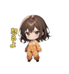 ねむねむパジャマ女子の主張！（個別スタンプ：25）