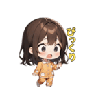 ねむねむパジャマ女子の主張！（個別スタンプ：34）
