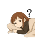 哲学系ズボラ女子（個別スタンプ：5）