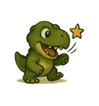 [アレンジ用]ティラノサウルス T-Rex（個別スタンプ：13）