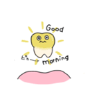 ゆるい歯たちの日常。（英語）（個別スタンプ：3）