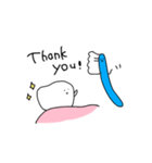 ゆるい歯たちの日常。（英語）（個別スタンプ：6）