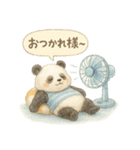 ふわふわパンダの夏スタンプ（個別スタンプ：10）