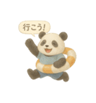 ふわふわパンダの夏スタンプ（個別スタンプ：29）