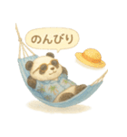 ふわふわパンダの夏スタンプ（個別スタンプ：33）