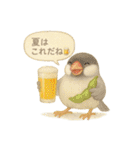 夏だ！文鳥とオカメの涼スタンプ（個別スタンプ：24）