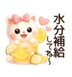 3D風❤️みるねこ❤️今夏ラブリーdays❤️（個別スタンプ：24）