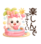 3D風❤️みるねこ❤️今夏ラブリーdays❤️（個別スタンプ：38）