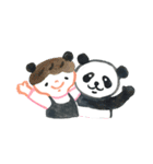 太郎と子パンダの楽しい中国語（個別スタンプ：15）