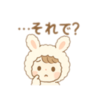 うさぎの着ぐるみ女の子 日本語（個別スタンプ：15）