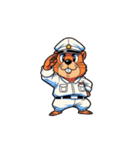 【敬礼マーモット 5】（個別スタンプ：10）