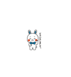 蝶ネクタイうさぎの日常スタンプ（個別スタンプ：3）