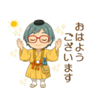 【修験道】行者ブルー女子（個別スタンプ：1）